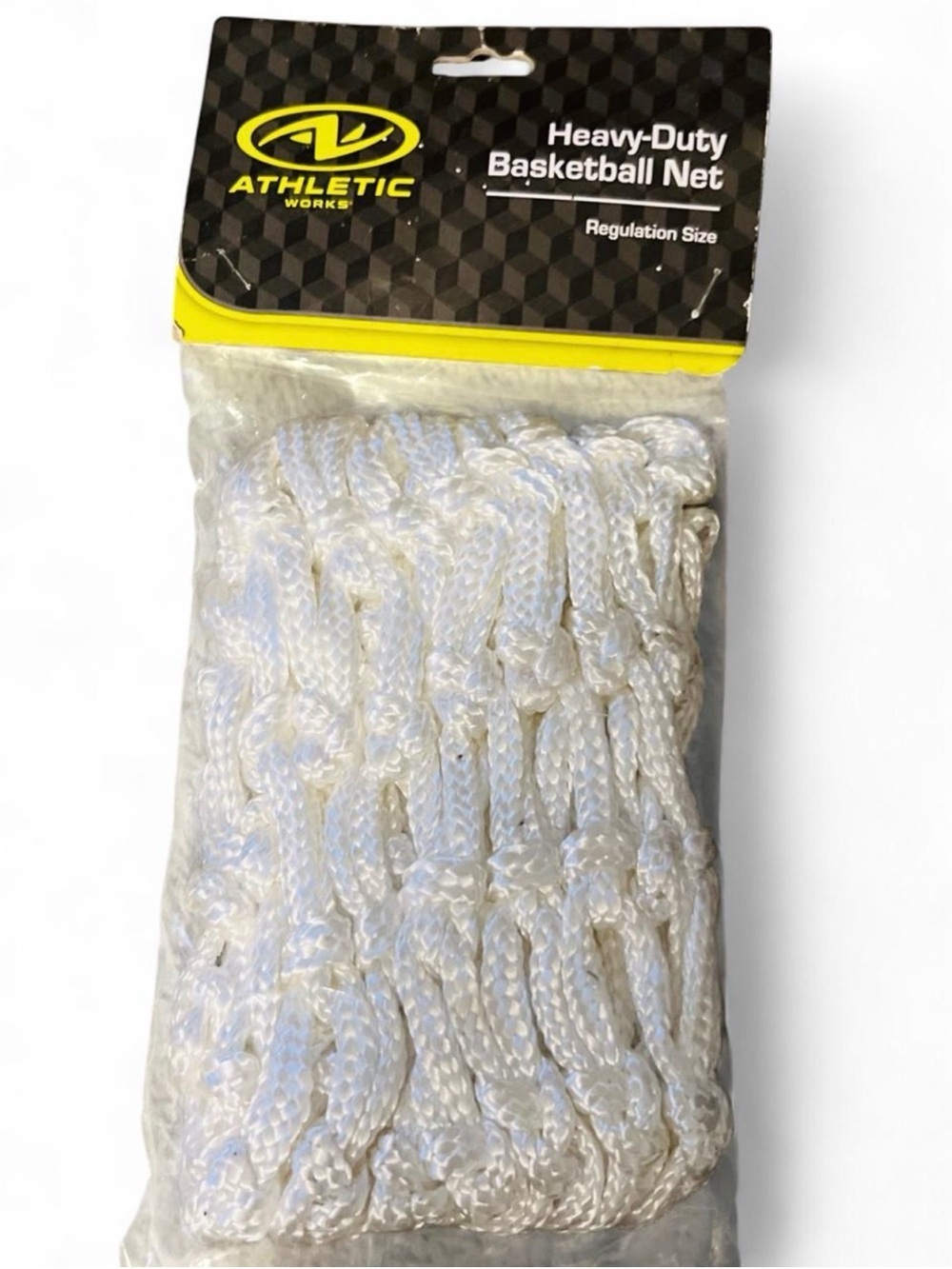 Athletic Works White Heavy-Duty Basketball Net
